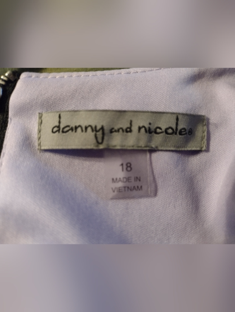 Danny & Nicole Fit&Flare Dress Size 18 Floral Lace Sleeveless Lavender Lined NWT - Picture 3 of 6